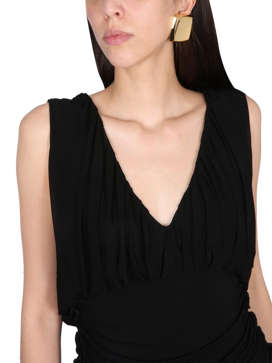 SAINT LAURENT ABITO DRAPPEGGIATO IN JERSEY