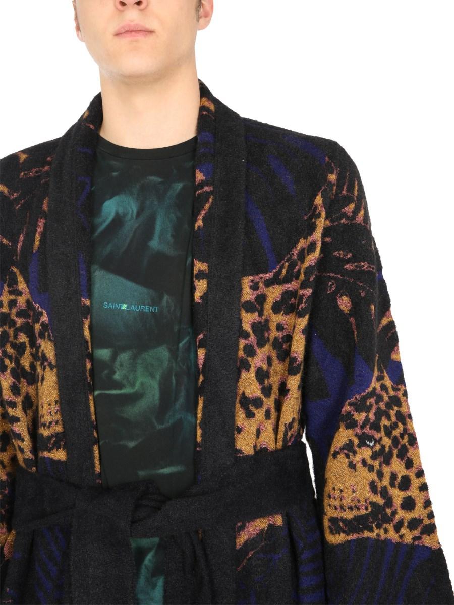SAINT LAURENT ACCAPPATOIO CORTO MISTO LANA