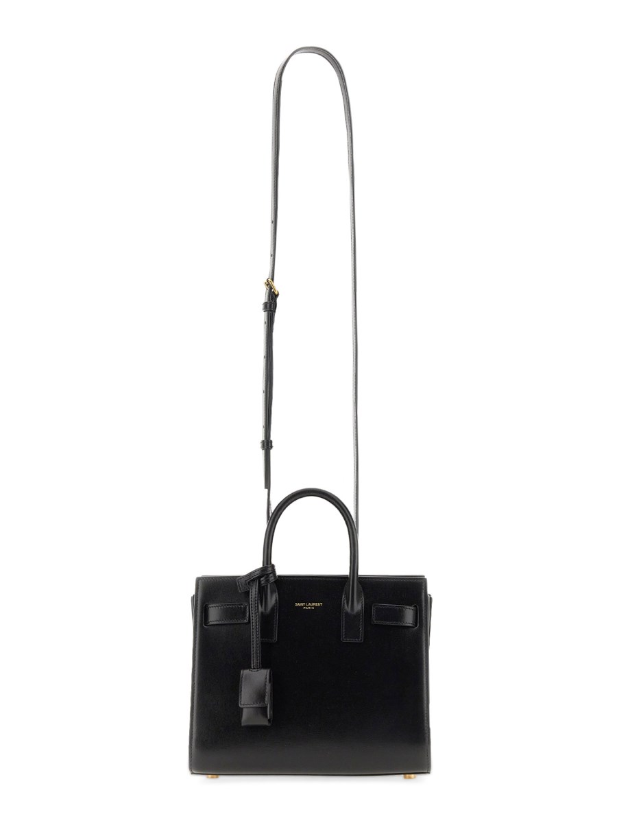 SAINT LAURENT BORSA SAC DE JOUR NANO IN PELLE