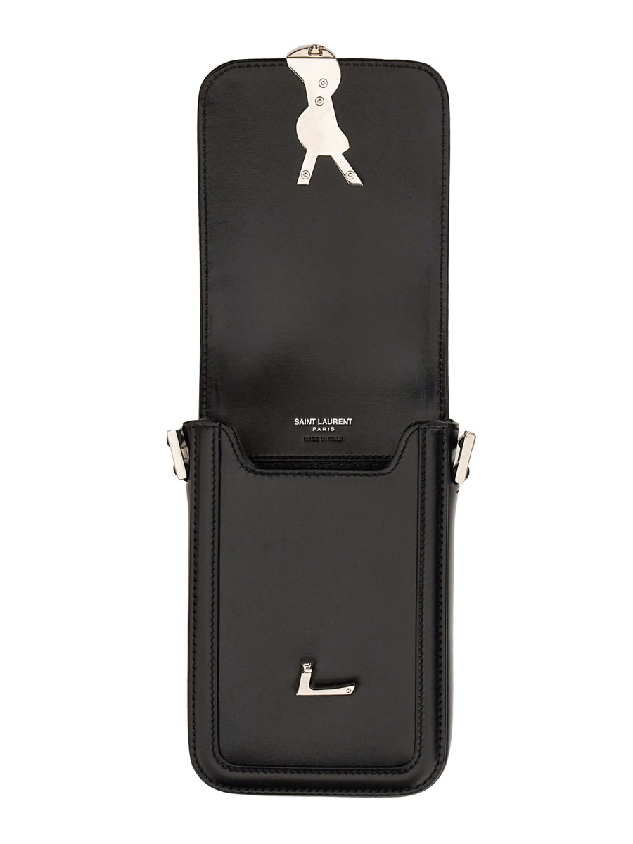 SAINT LAURENT BORSA SOLFERINO MINI IN PELLE LISCIA