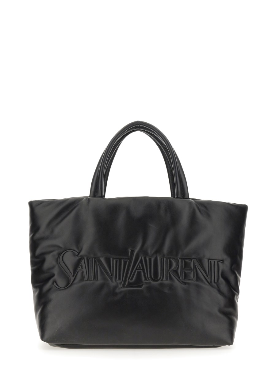 SAINT LAURENT BORSA TOTE IN NAPPA CON LOGO
