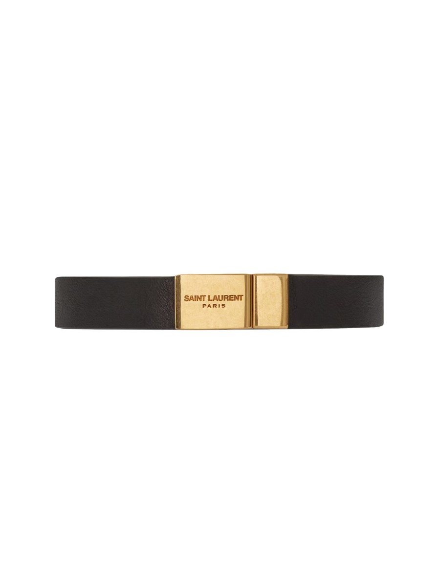 SAINT LAURENT BRACCIALE CASSANDRE IN PELLE