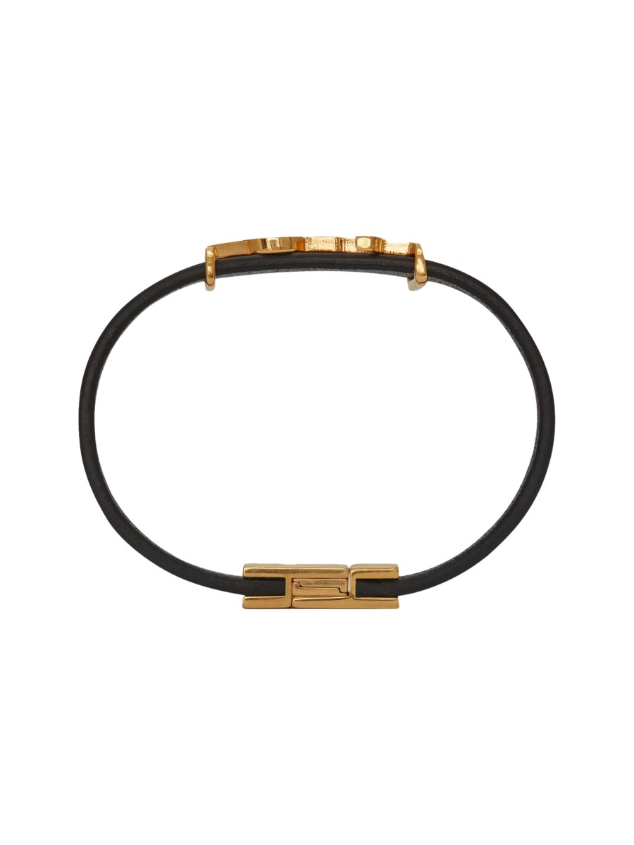 SAINT LAURENT BRACCIALE CASSANDRE IN PELLE