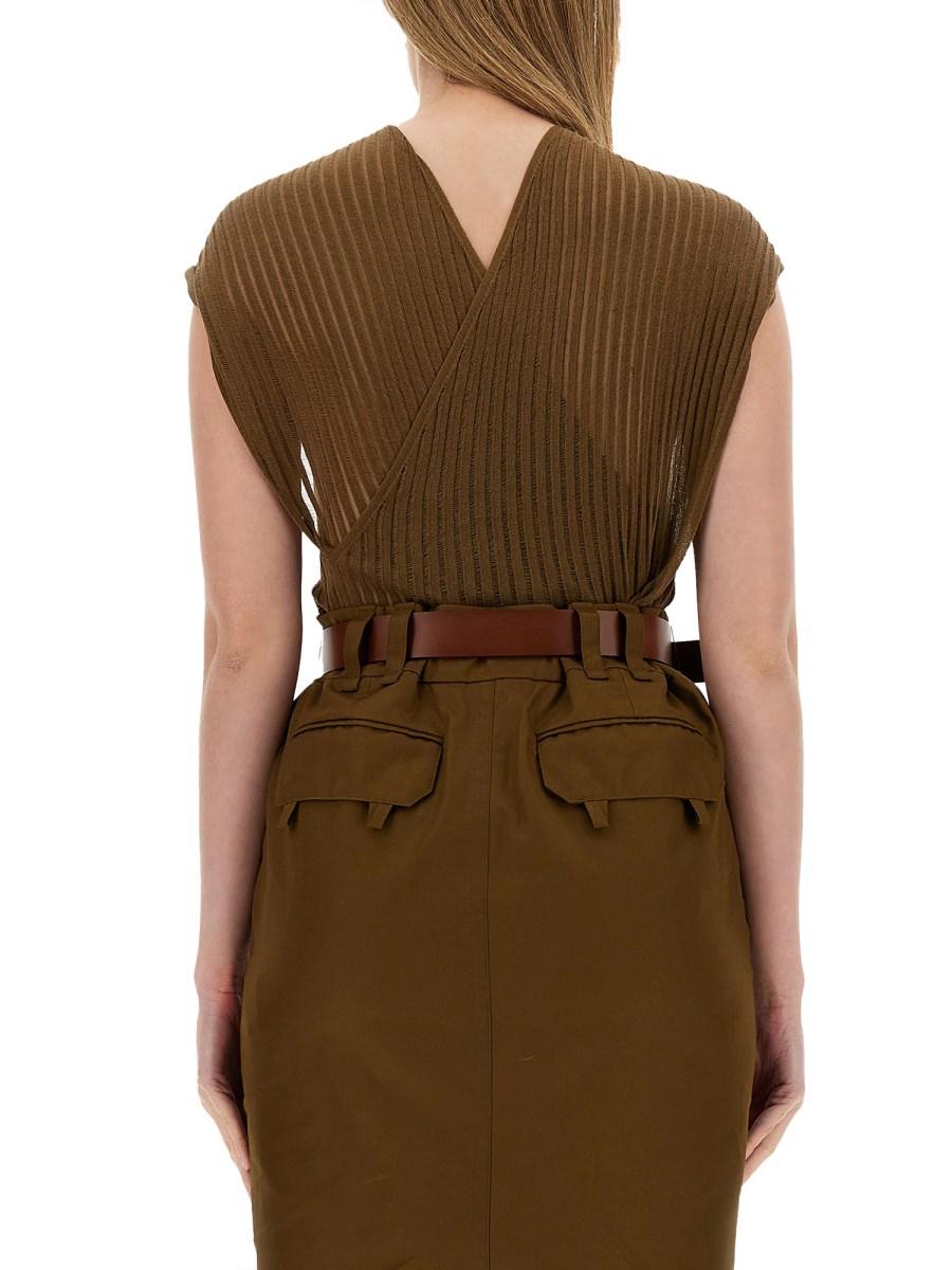 SAINT LAURENT CANOTTA CON INCROCIO