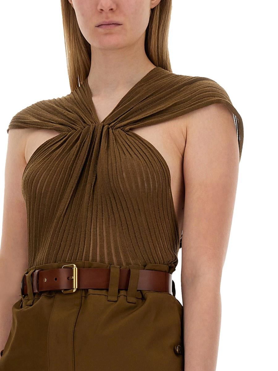 SAINT LAURENT CANOTTA CON INCROCIO
