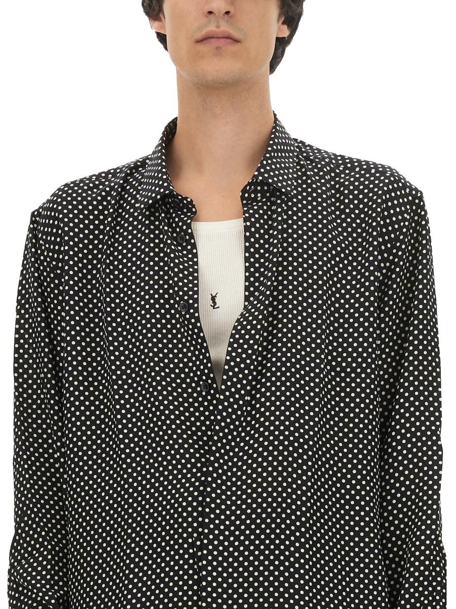 SAINT LAURENT CANOTTIERA CASSANDRE IN COTONE