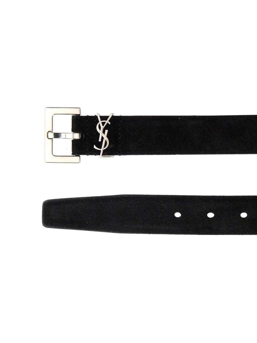 SAINT LAURENT CINTURA "CASSANDRE" IN PELLE