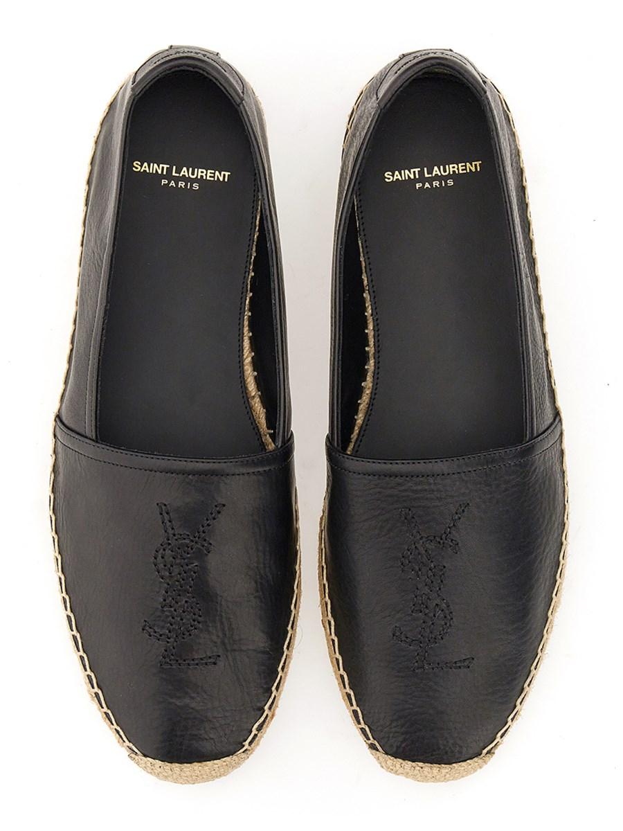 SAINT LAURENT ESPADRILLA MONOGRAM IN PELLE LISCIA