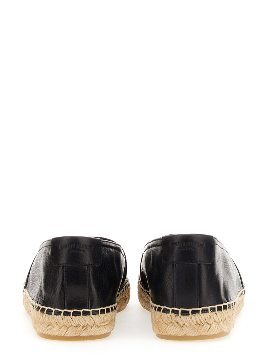SAINT LAURENT ESPADRILLA MONOGRAM IN PELLE LISCIA