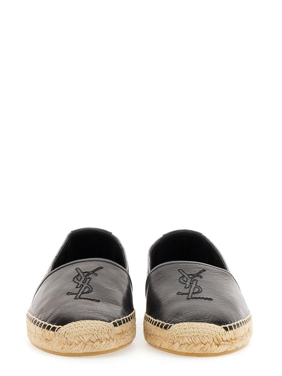 SAINT LAURENT ESPADRILLA MONOGRAM IN PELLE LISCIA