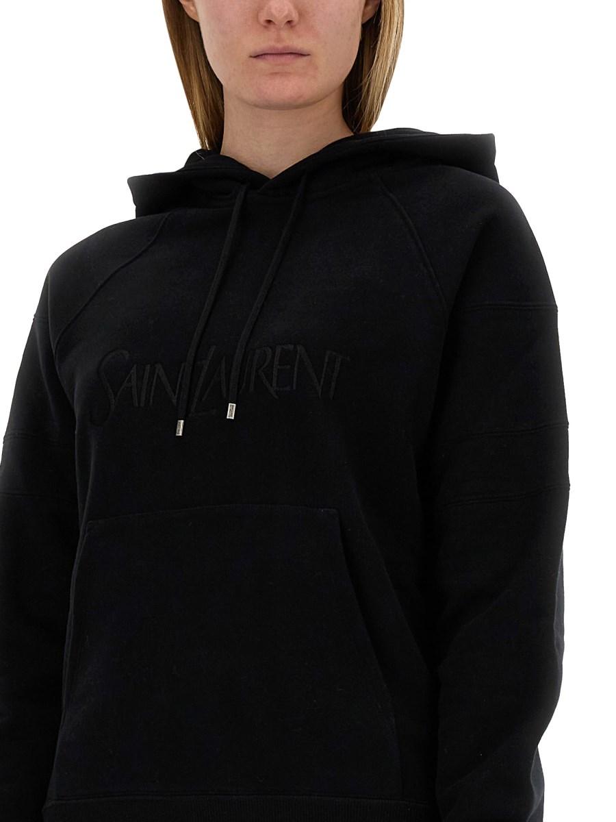 SAINT LAURENT FELPA CON CAPPUCCI
