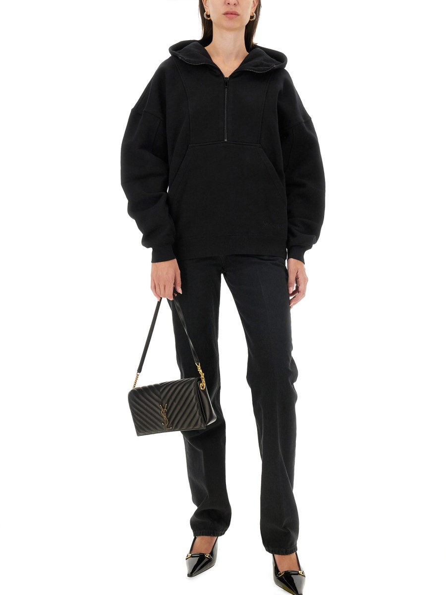SAINT LAURENT FELPA CON CAPPUCCIO