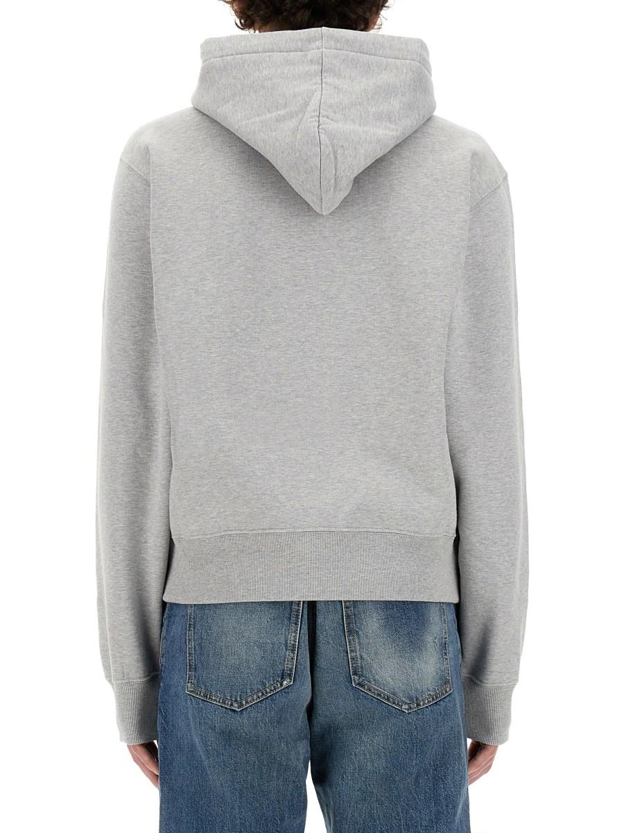SAINT LAURENT FELPA CON CAPPUCCIO "CASSANDRE"