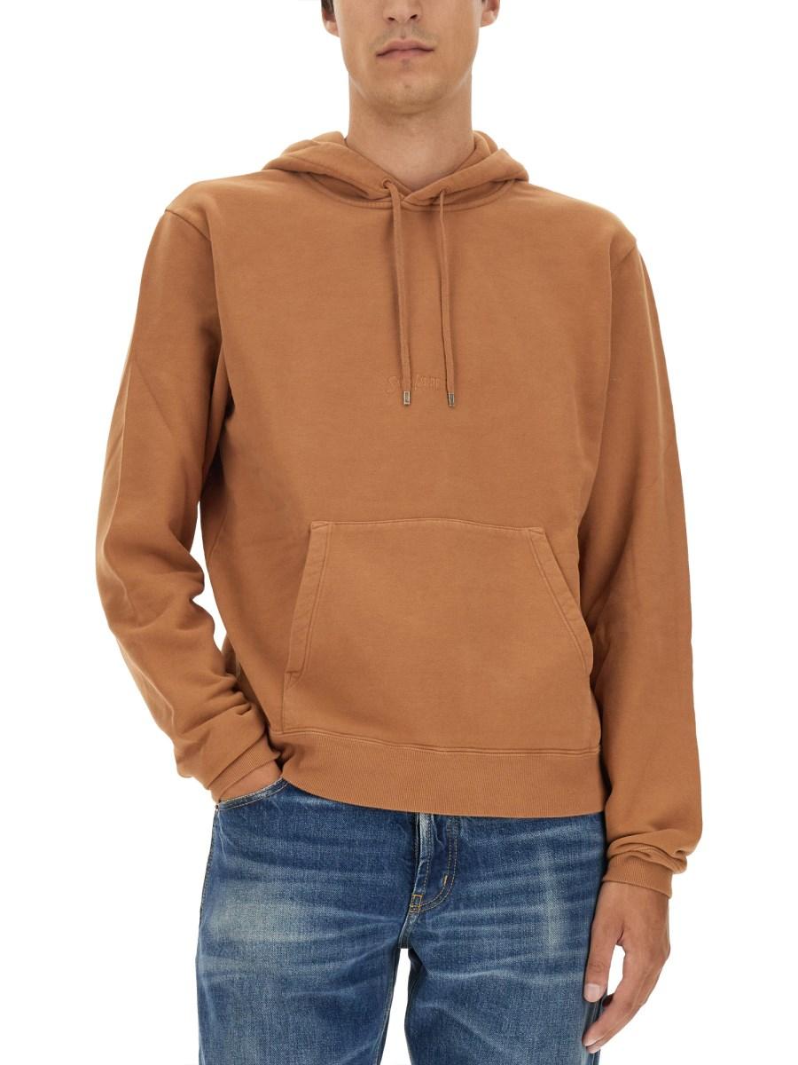 SAINT LAURENT FELPA CON CAPPUCCIO