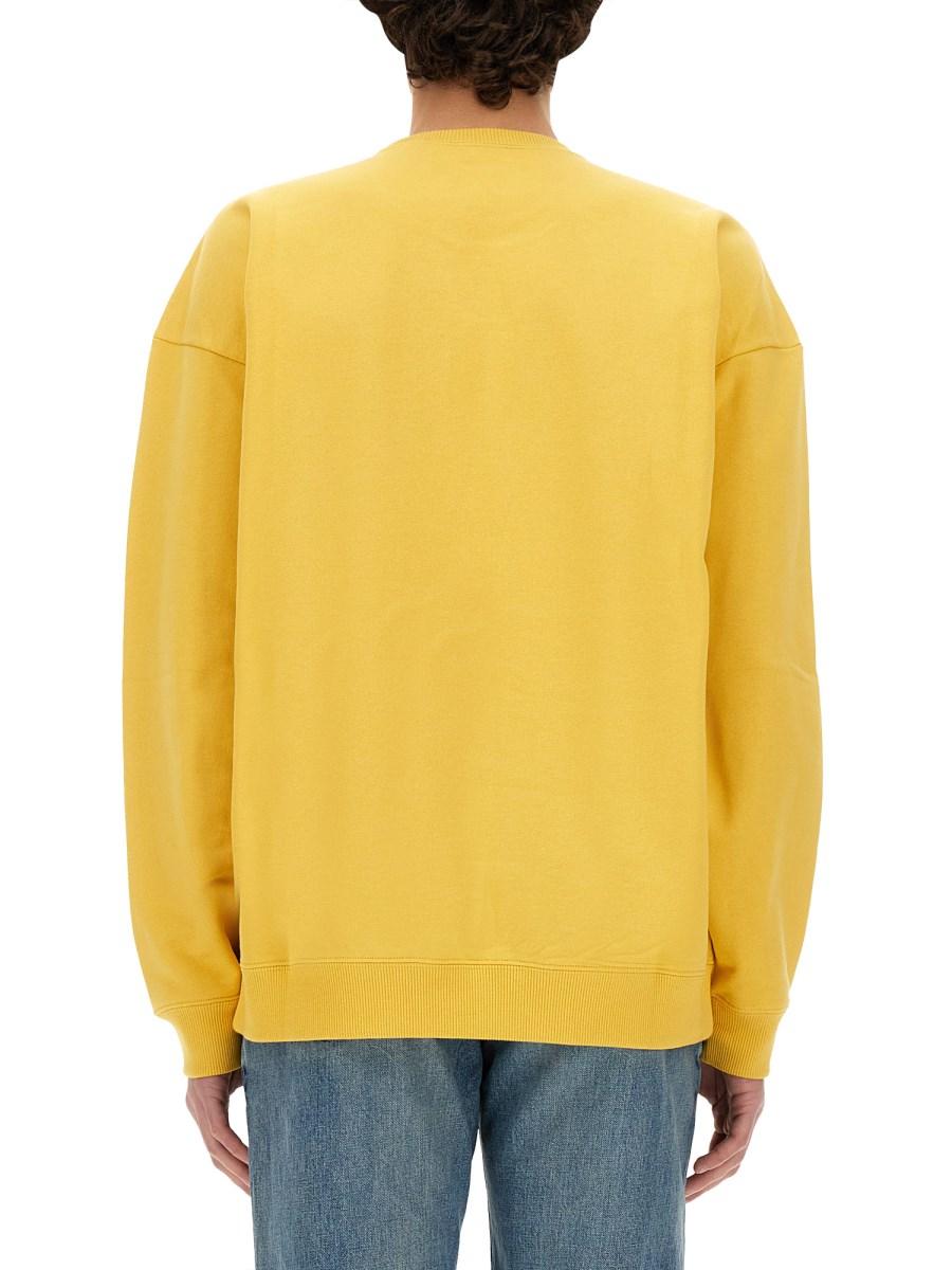 SAINT LAURENT FELPA CON LOGO IN COTONE
