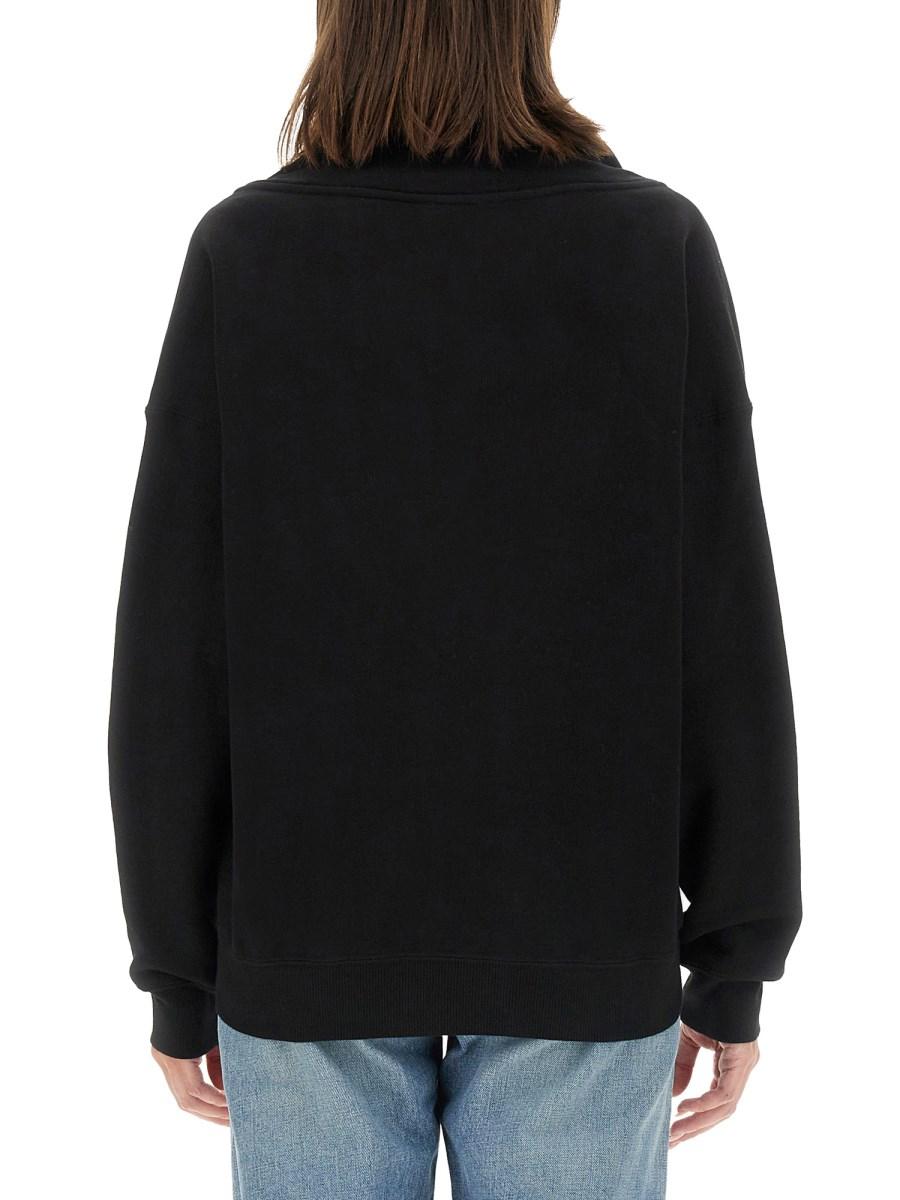 SAINT LAURENT FELPA CON SCOLLO A V