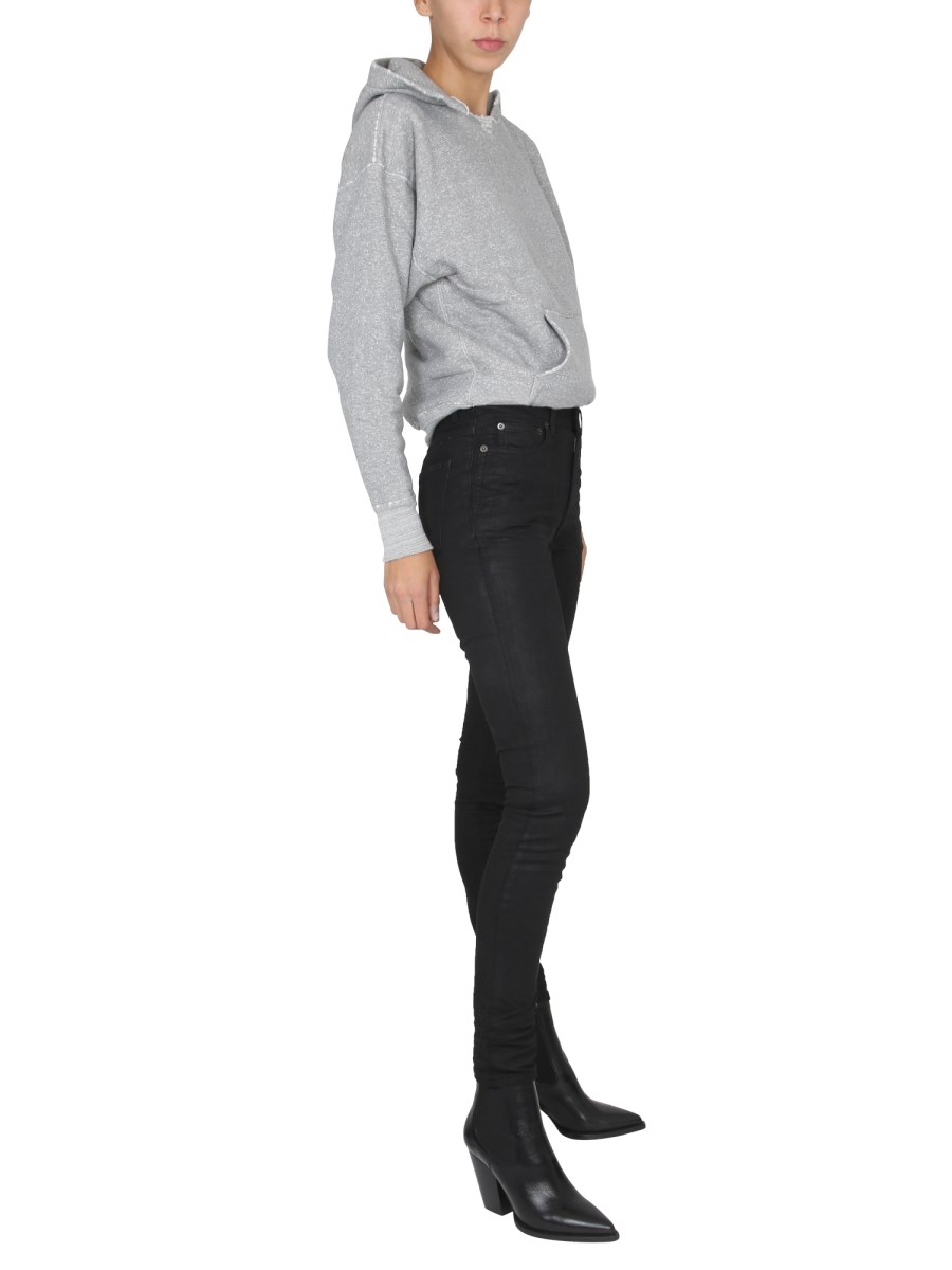 SAINT LAURENT FELPA IN COTONE CON CAPPUCCIO