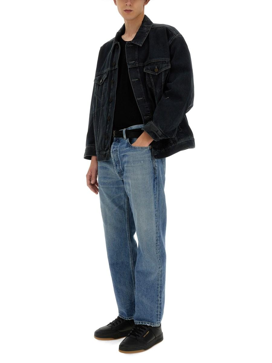SAINT LAURENT GIACCA DI JEANS OVERSIZE