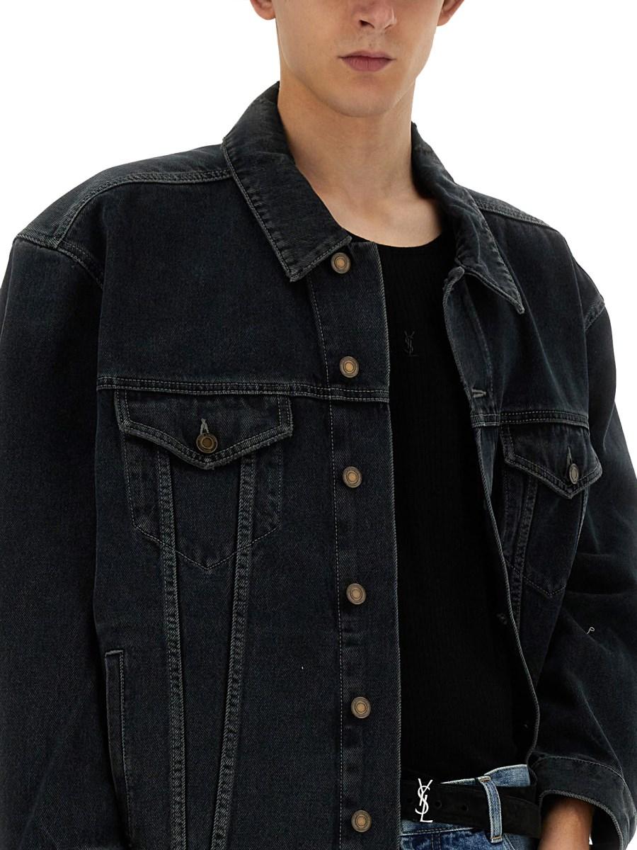 SAINT LAURENT GIACCA DI JEANS OVERSIZE
