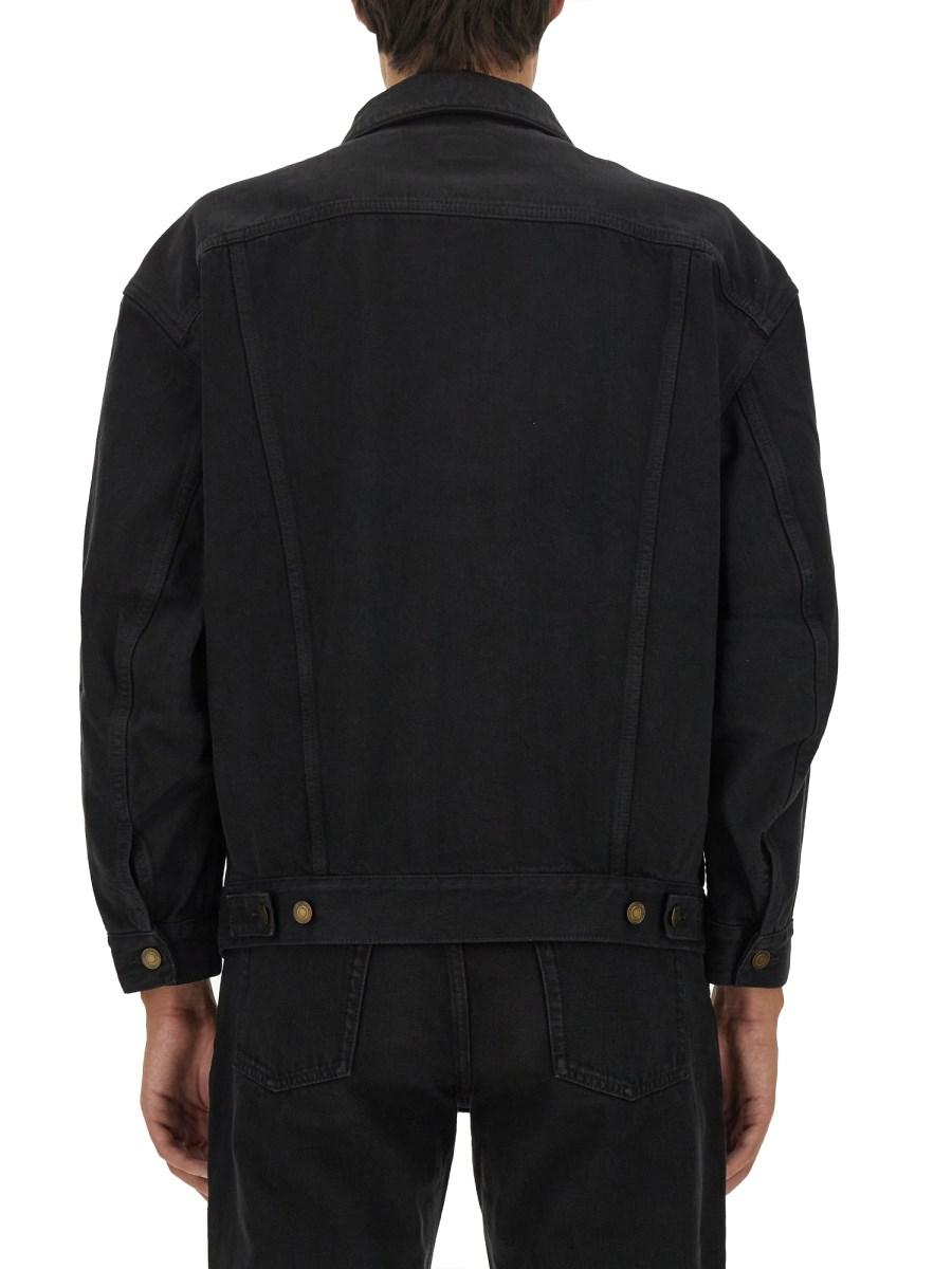SAINT LAURENT GIACCA OVERSIZE IN DENIM DI COTONE