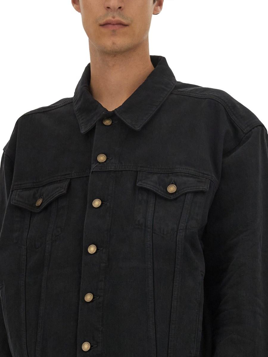 SAINT LAURENT GIACCA OVERSIZE IN DENIM DI COTONE