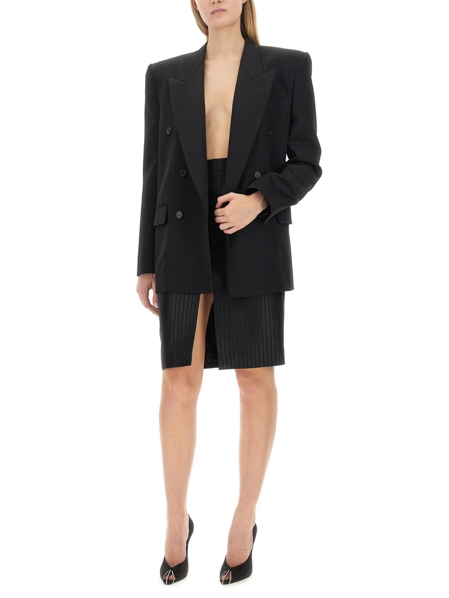 SAINT LAURENT GIACCA OVERSIZE IN LANA E CASHMERE