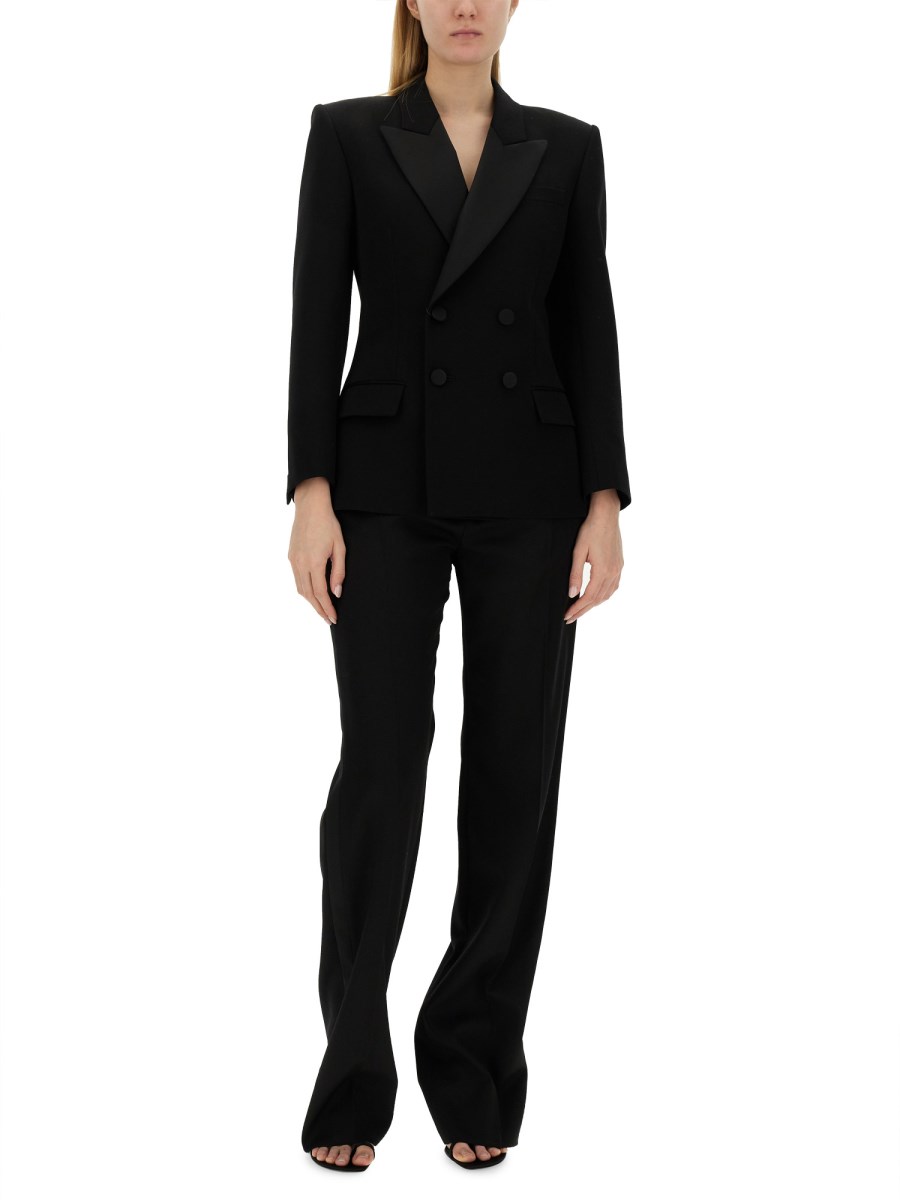 SAINT LAURENT GIACCA SMOKING IN GRAIN DE POUDRE