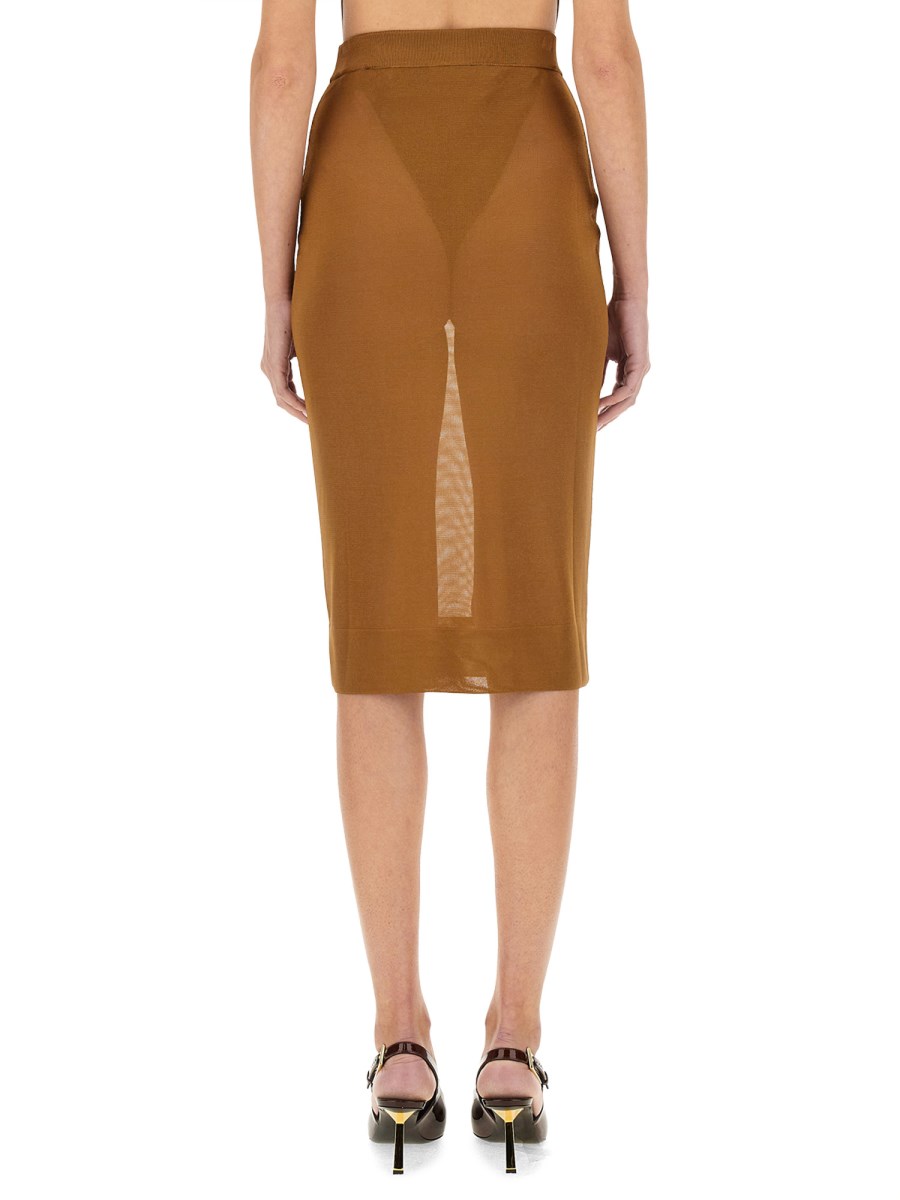 SAINT LAURENT GONNA A MATITA IN MAGLIA