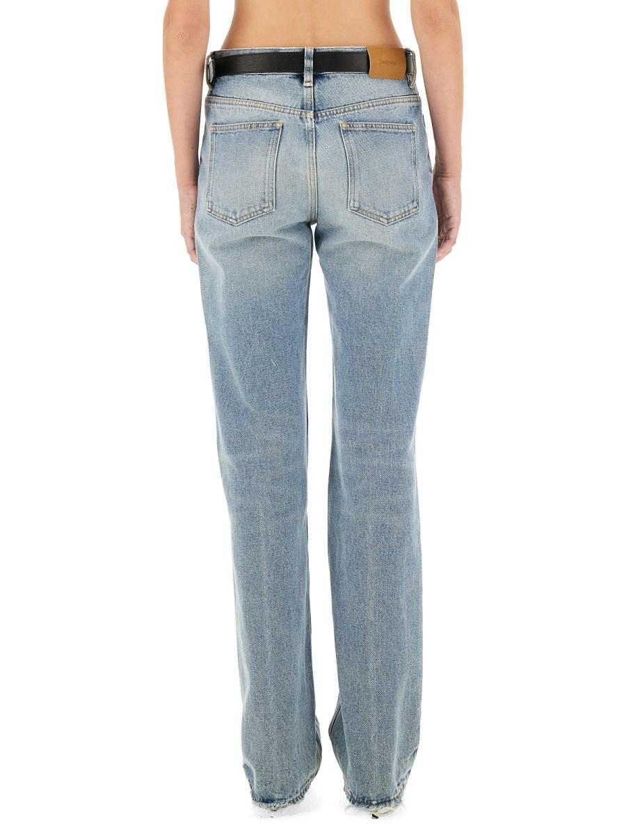 SAINT LAURENT JEANS A VITA BASSA IN DENIM
