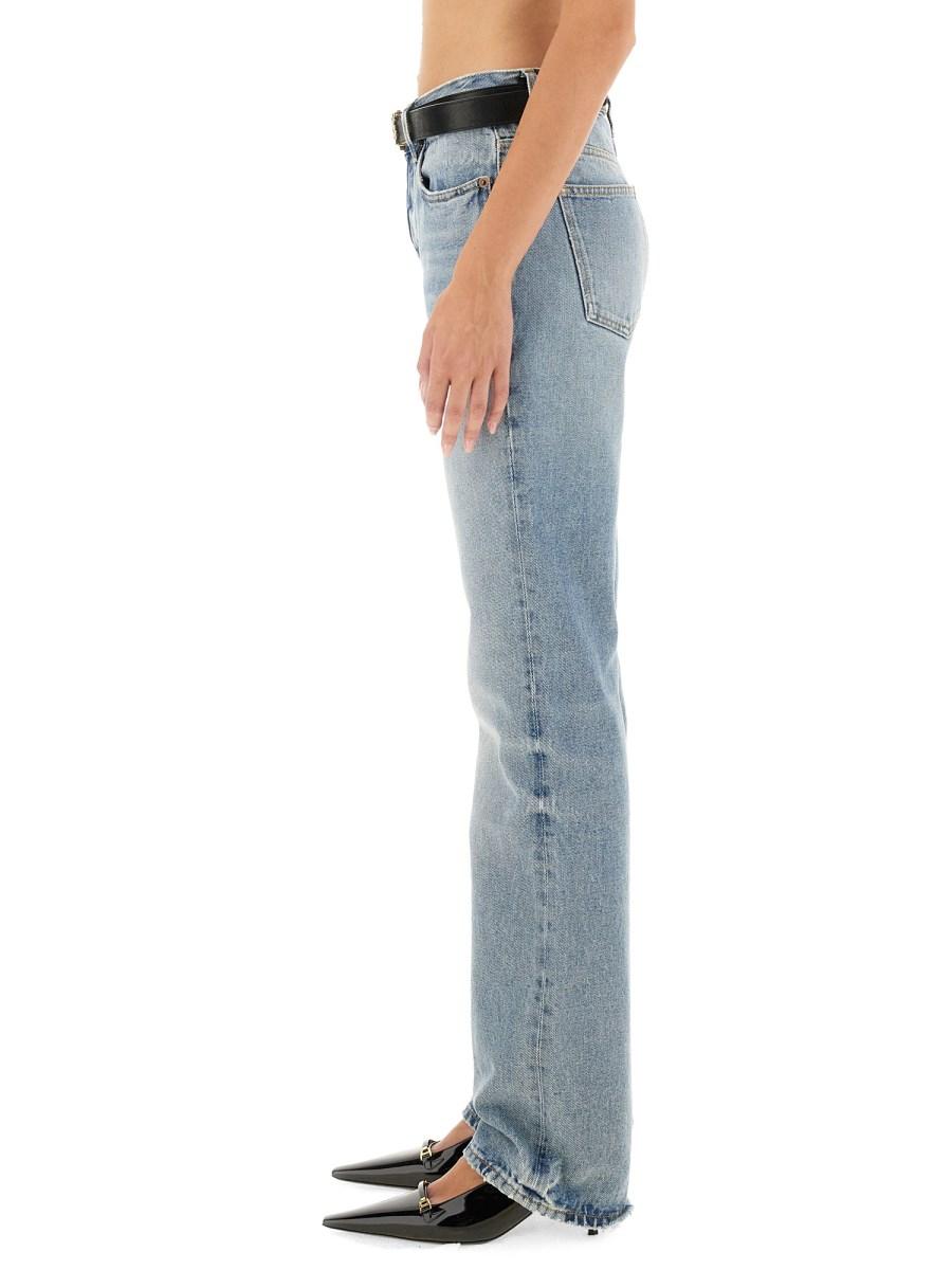 SAINT LAURENT JEANS A VITA BASSA IN DENIM