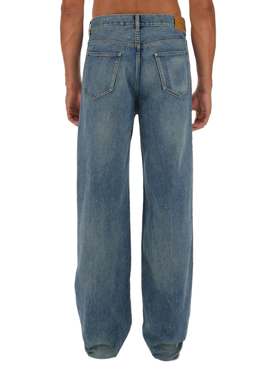 SAINT LAURENT JEANS LARGHI IN DENIM BENJAMIN