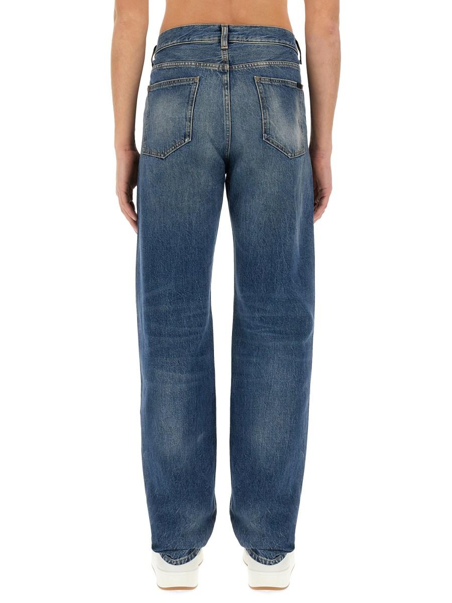 SAINT LAURENT JEANS LARGHI IN DENIM