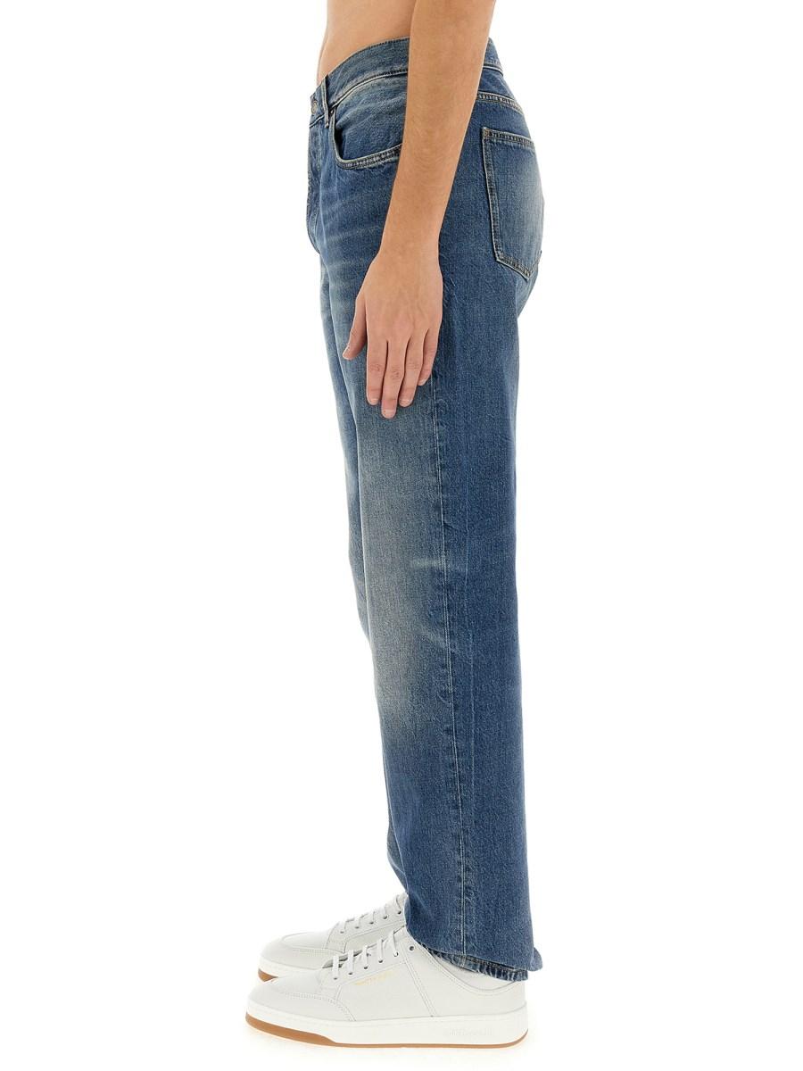 SAINT LAURENT JEANS LARGHI IN DENIM