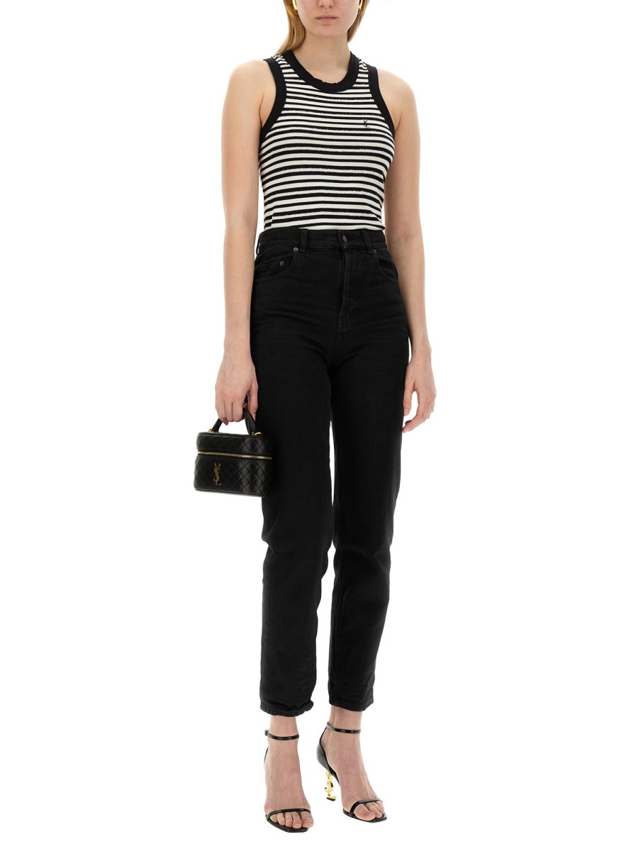 SAINT LAURENT JEANS VANESSA IN DENIM CHARLOTTE