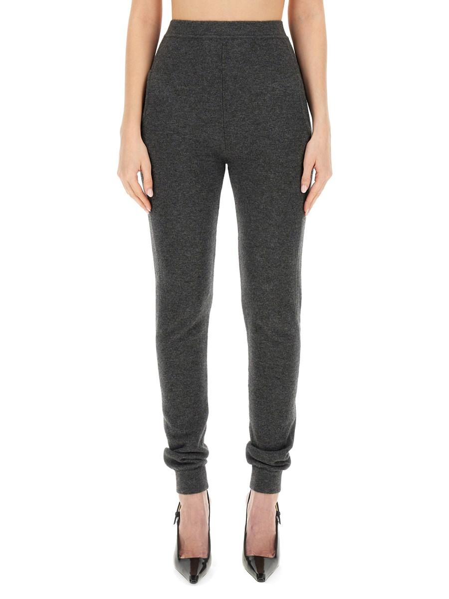 SAINT LAURENT LEGGINGS A VITA ALTA IN CASHMERE