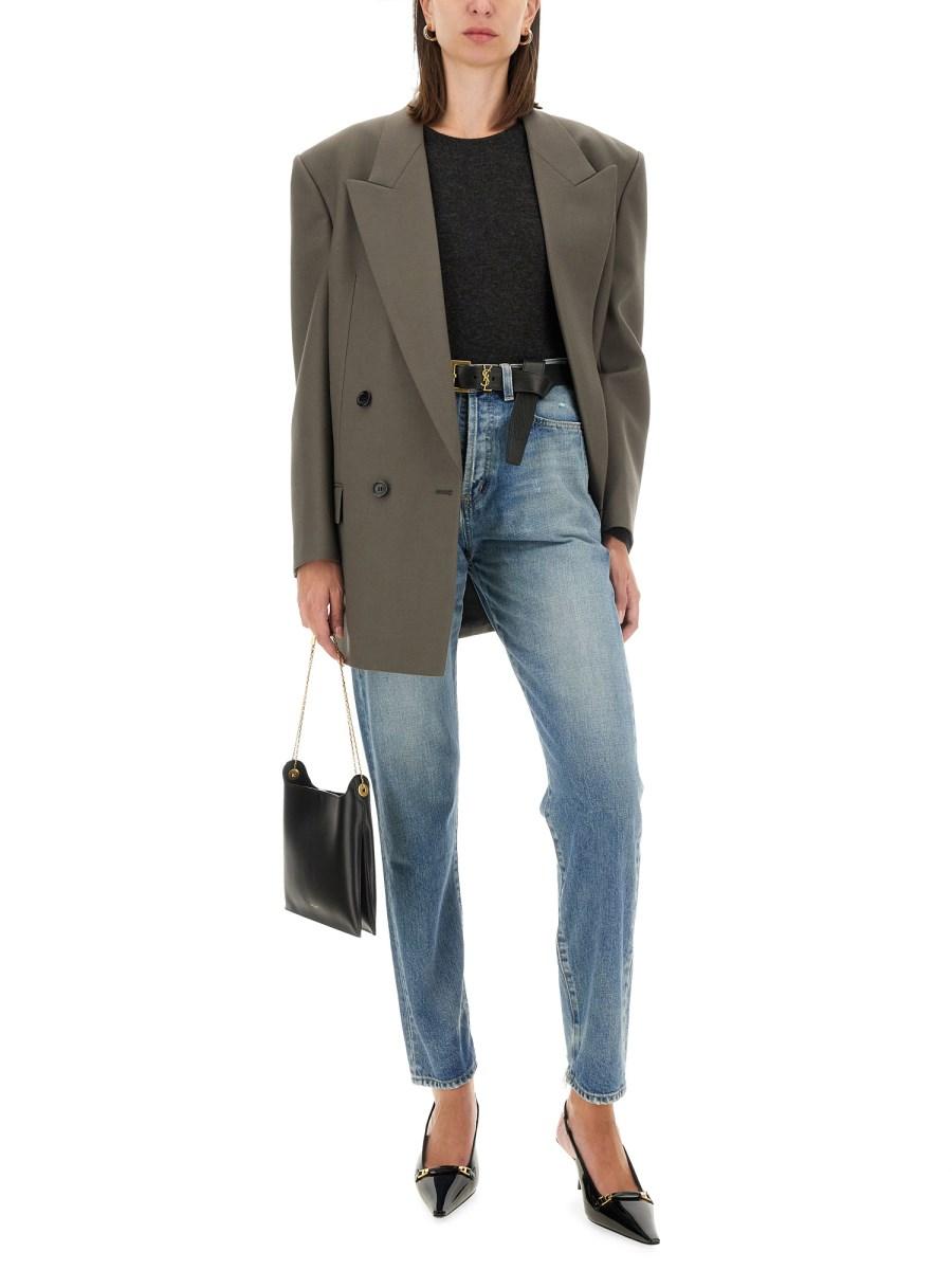 SAINT LAURENT MAGLIA IN CASHMERE E SETA