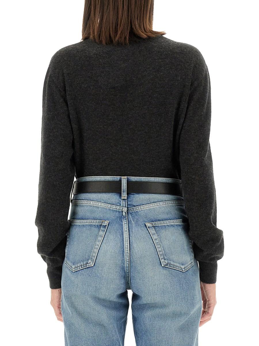 SAINT LAURENT MAGLIA IN CASHMERE E SETA