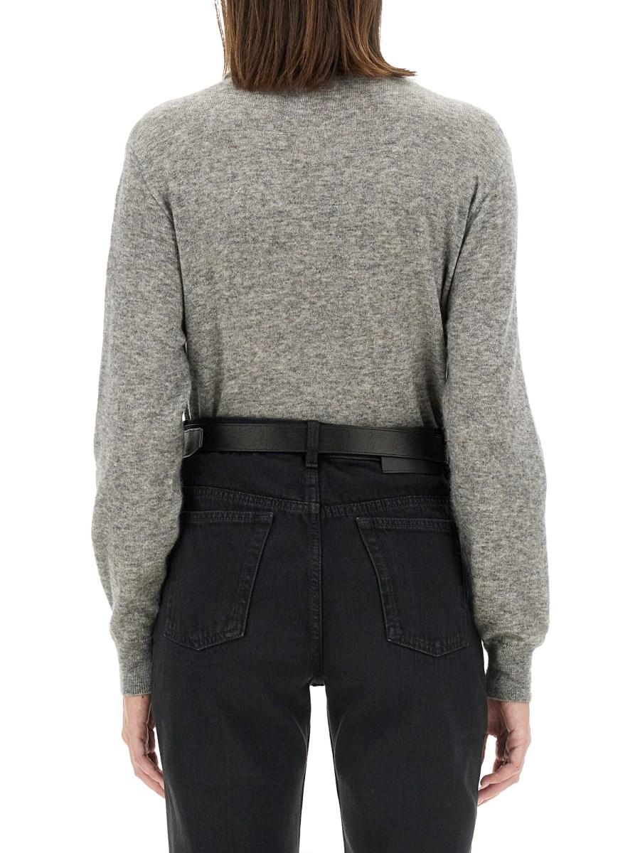 SAINT LAURENT MAGLIA IN CASHMERE E SETA
