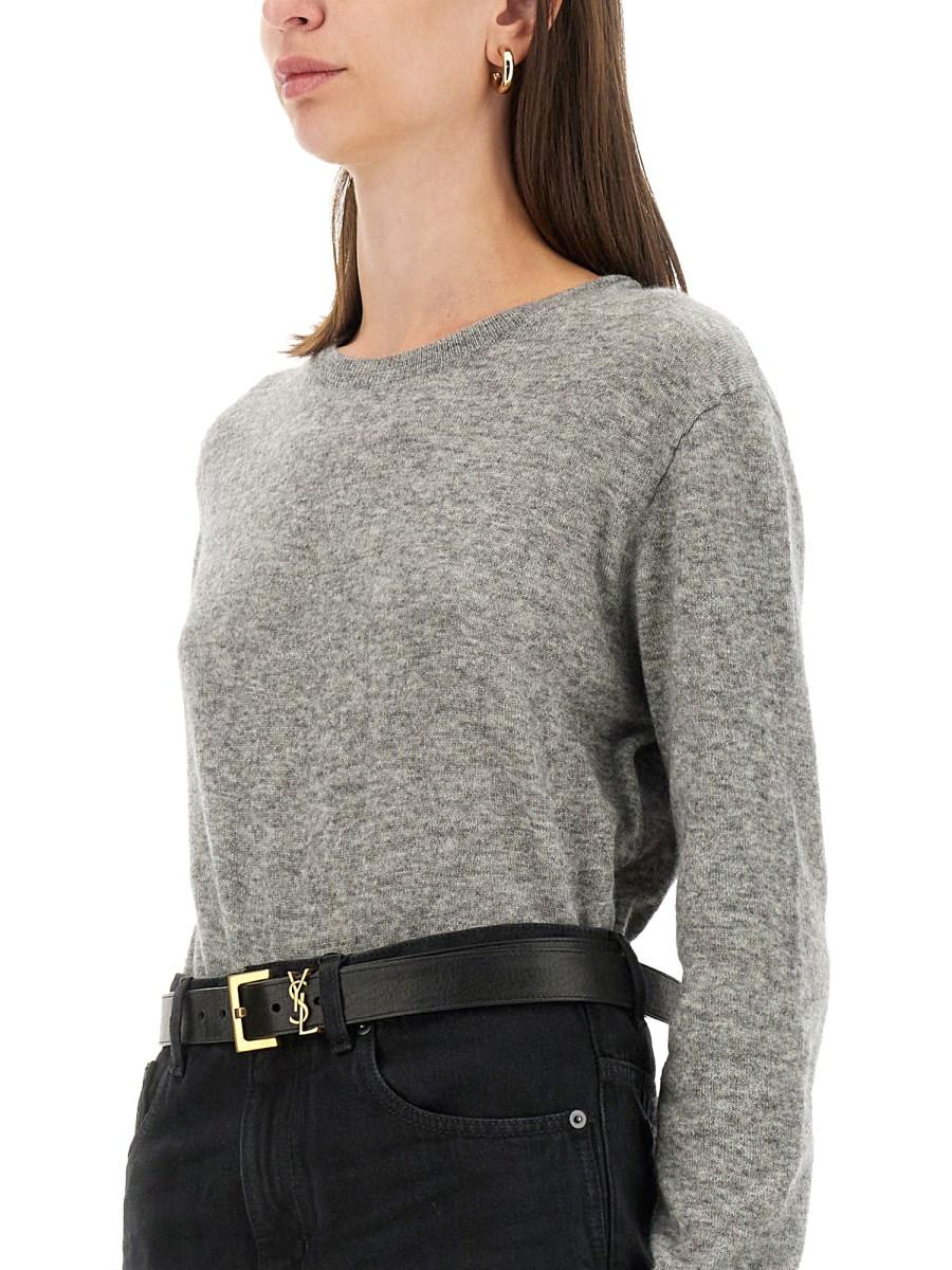 SAINT LAURENT MAGLIA IN CASHMERE E SETA