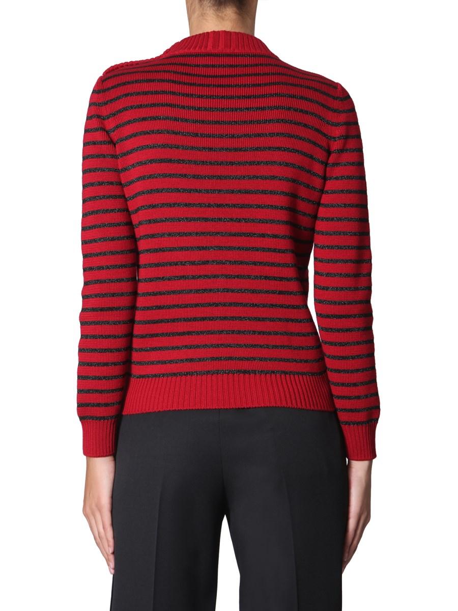 SAINT LAURENT MAGLIA IN COTONE A RIGHE