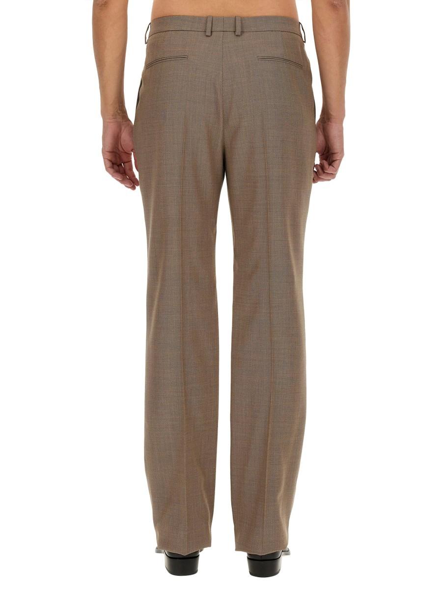 SAINT LAURENT PANTALONE A VITA ALTA IN LANA