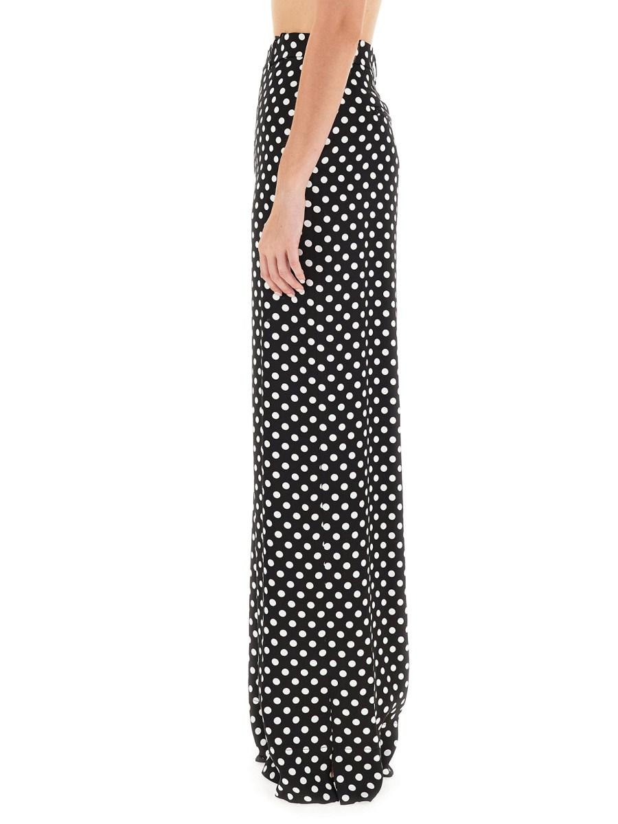 SAINT LAURENT PANTALONE AMPIO IN SATIN