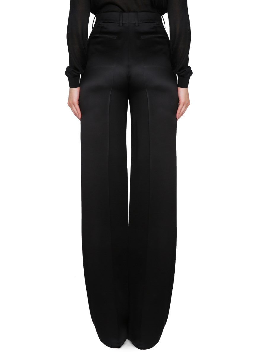 SAINT LAURENT PANTALONE SVASATI IN SATIN