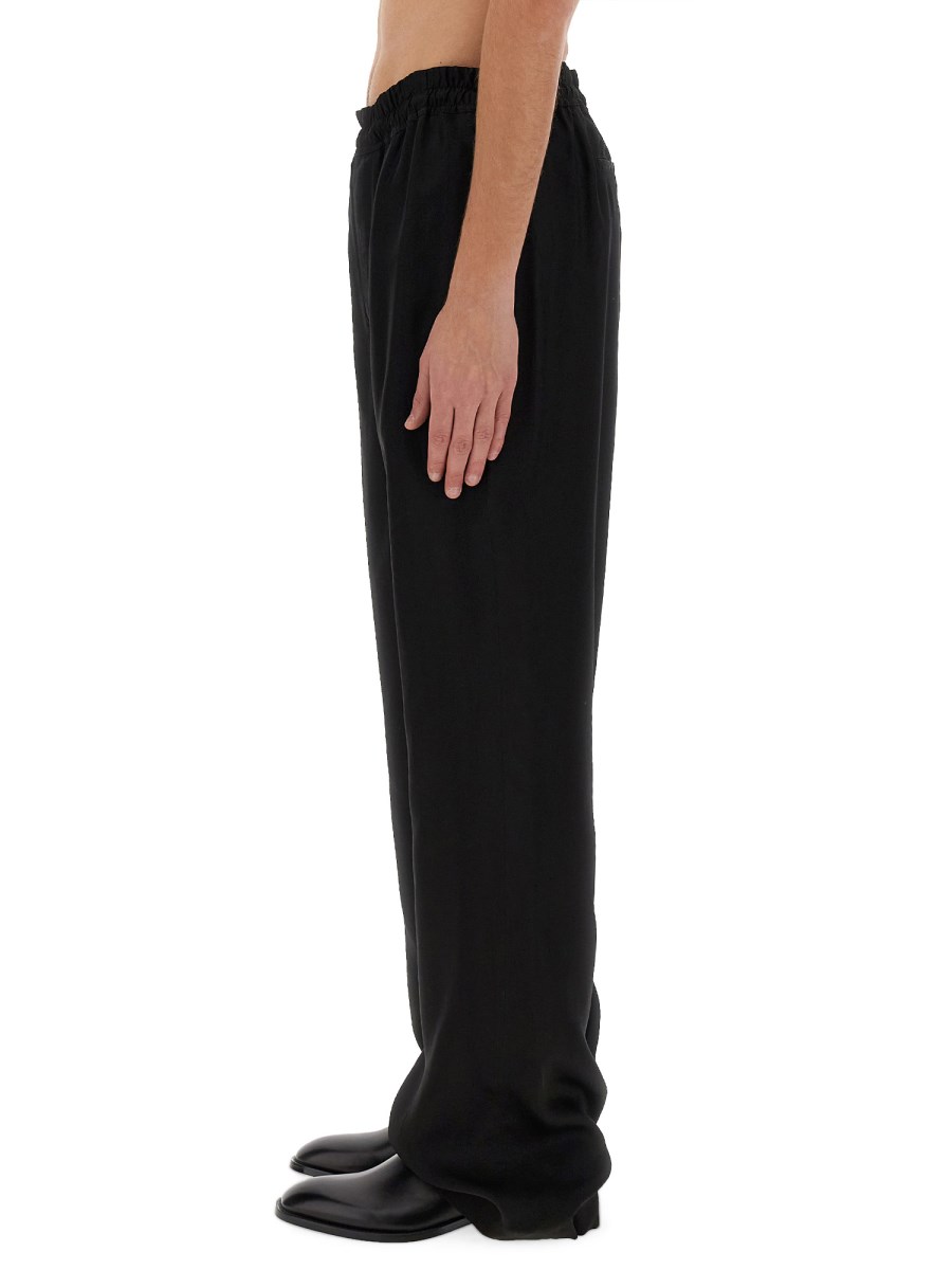 SAINT LAURENT PANTALONI VESTIBILITÀ AMPIA IN TWILL