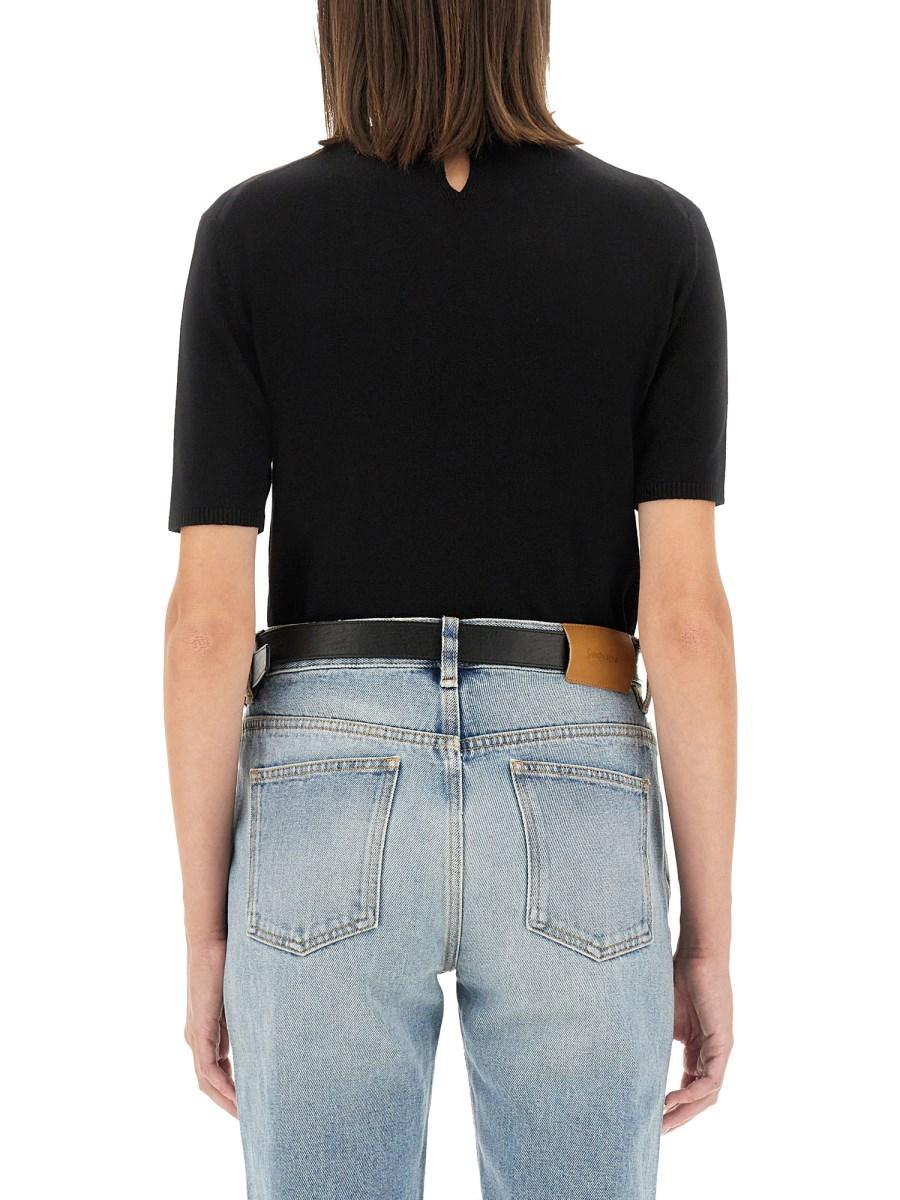 SAINT LAURENT PULLOVER T-SHIRT IN LANA