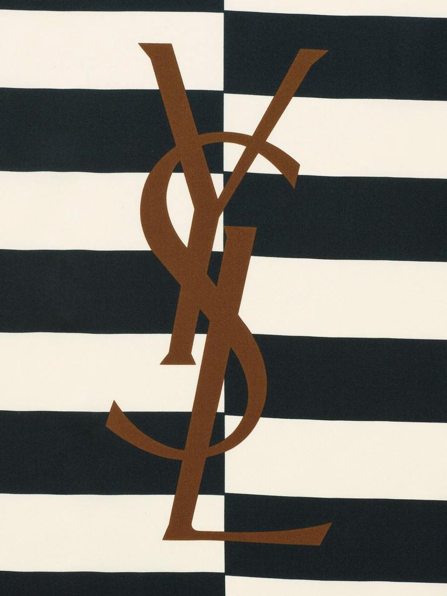 SAINT LAURENT SCIARPA CASSANDRE IN TWILL DI SETA