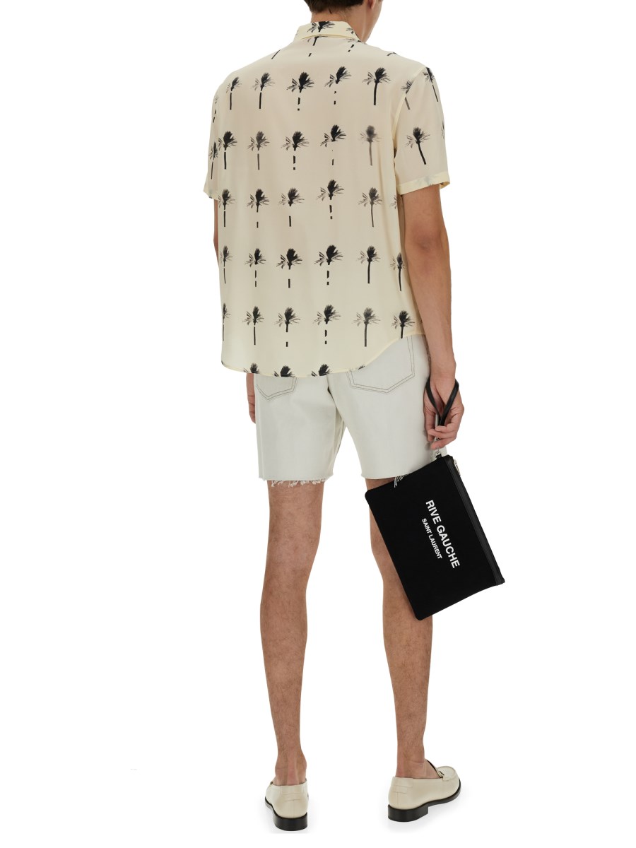 SAINT LAURENT SHORT LARGHI IN DENIM