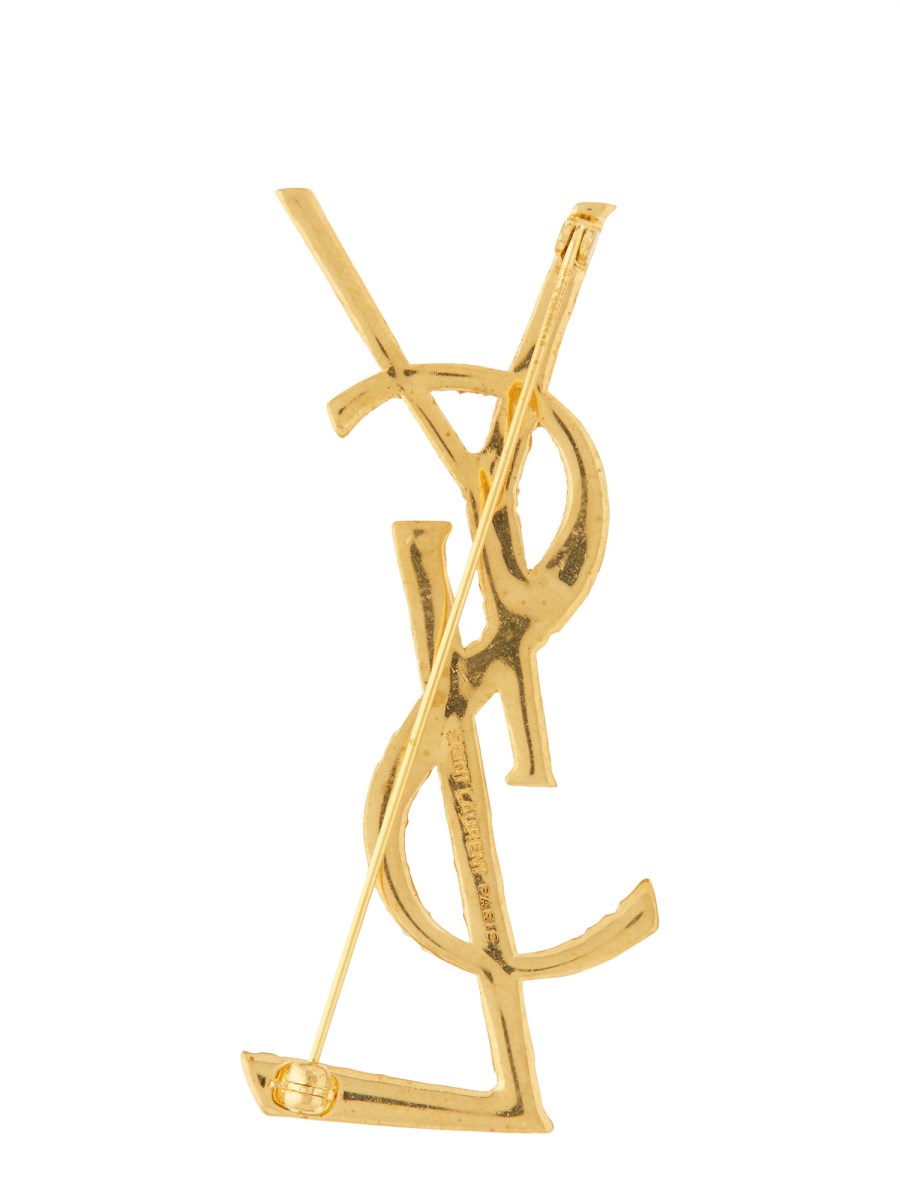 SAINT LAURENT SPILLA CASSANDRE YSL IN METALLO