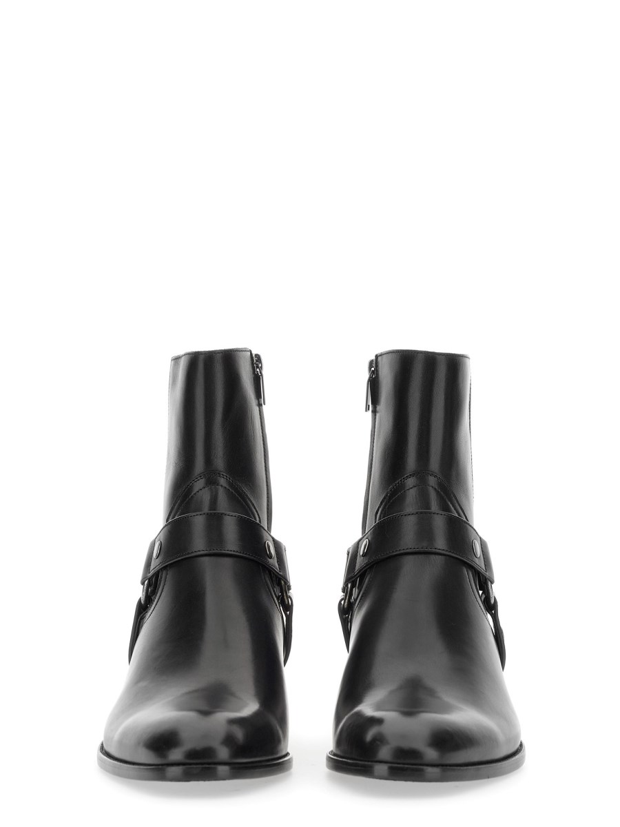 SAINT LAURENT STIVALE WYATT 40 IN PELLE