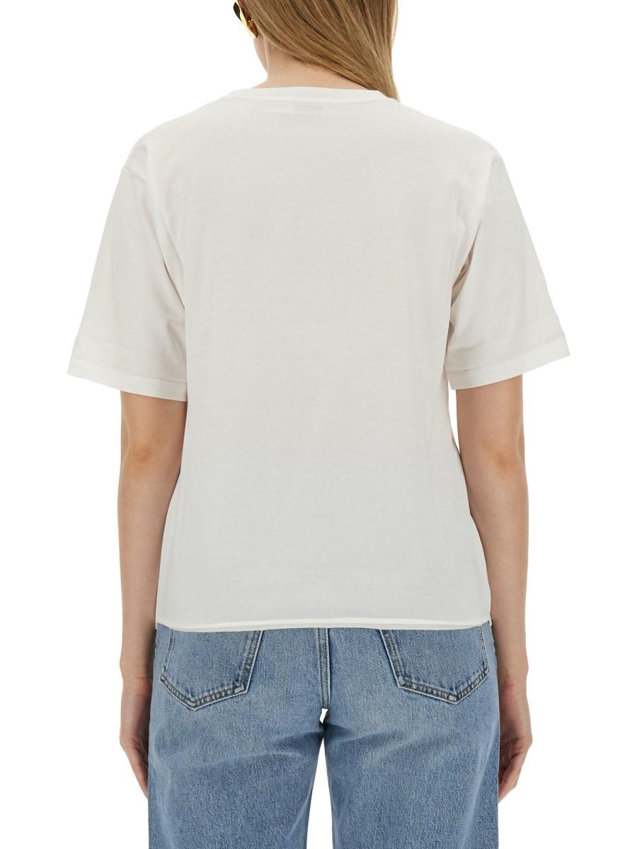 SAINT LAURENT T-SHIRT BOYFRIEND CON LOGO